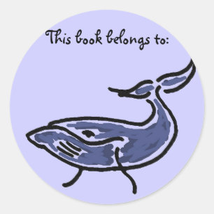 BX- Livre de baleine autocollant