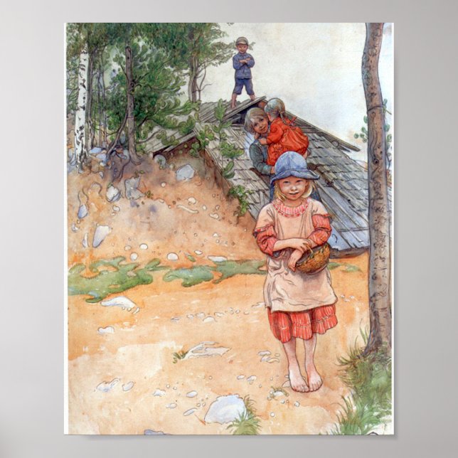 By The Cellar - Carl Larsson 1917 Poster (Vorne)