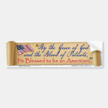 By the Grace of God I'm an American Bumper Sticker
