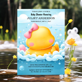 by Toy Pool Foam Bash Twin Rubber Duck Baby Duck D Einladung