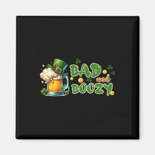 Byd and Boozy St Patricks Day Funny Irish St Paddy Magnet