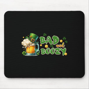 Byd and Boozy St Patricks Day Funny Irish St Paddy Mousepad