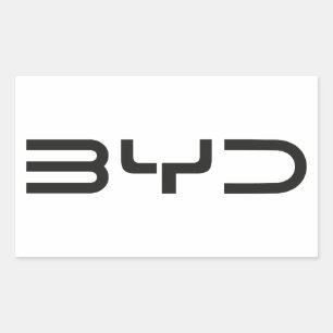 BYD-Aufkleber Rechteckiger Aufkleber