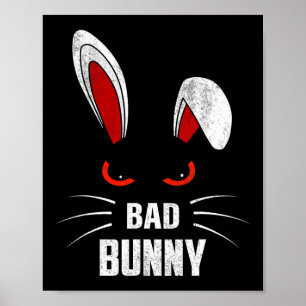 Byd Bunny Beängstigend Rabbit Cool Animal Lover Poster