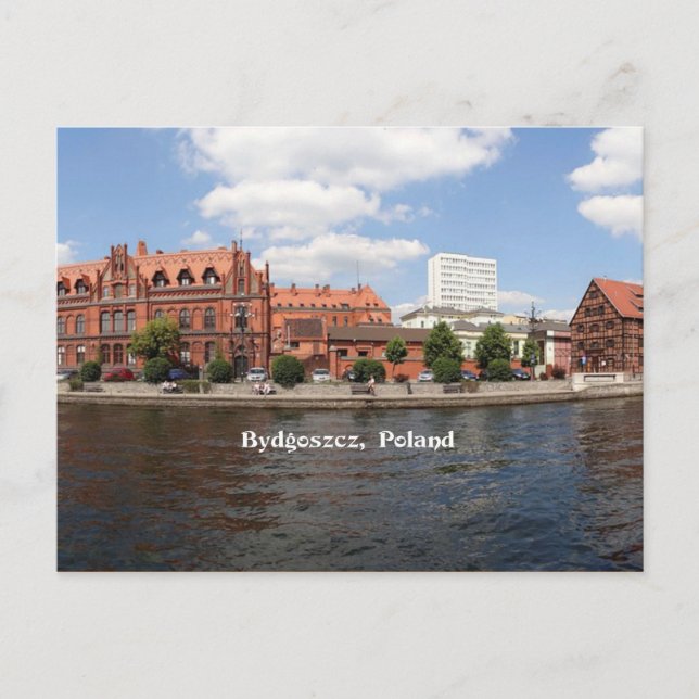 Bydgoszcz, Polen Foto des Stadtbildes Postkarte (Vorderseite)