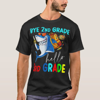 Bye 2. Klasse Hallo 3. Klasse Zurück zur Schule Ki T-Shirt
