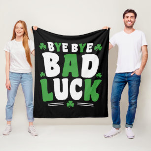 Bye Bye Bad Luck Fleecedecke