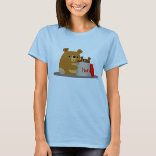 Bye Bye Honey ! T-shirt Femme Porte-Caricature mig