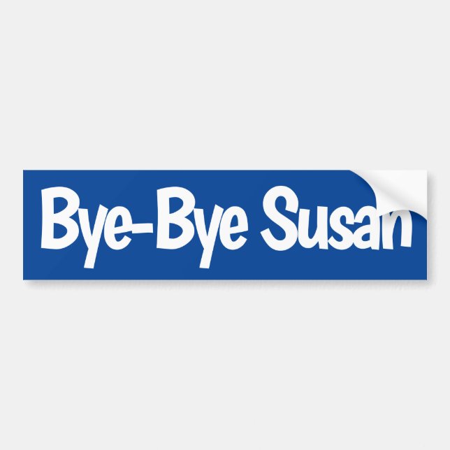 Bye Bye Susan Autoaufkleber (Vorne)
