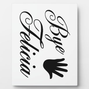Bye Felicia Extravagant Waving Hand Fotoplatte
