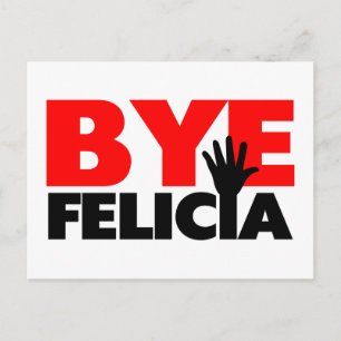 Bye Felicia Hand Wave Postkarte
