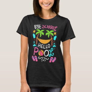 Bye School Beach Ball Hammock T-Shirt
