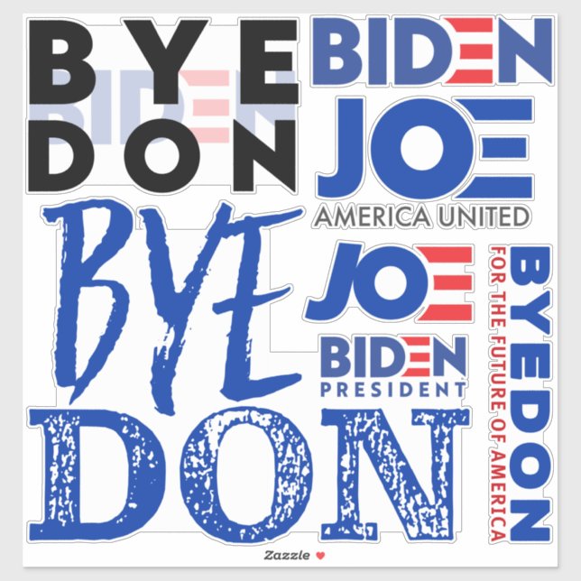 Byedon Joe Biden Sticker (Blatt)