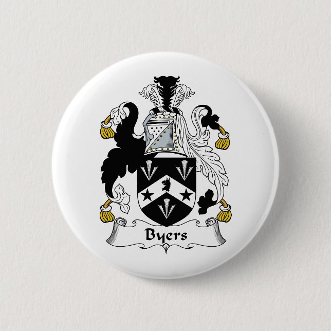 Byers Familienwappen Button (Vorderseite)