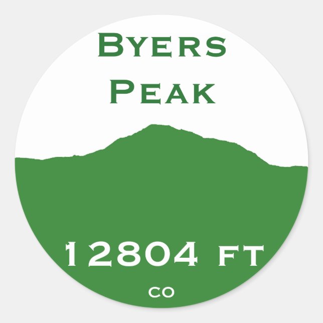 Byers Peak Sticker (Vorderseite)