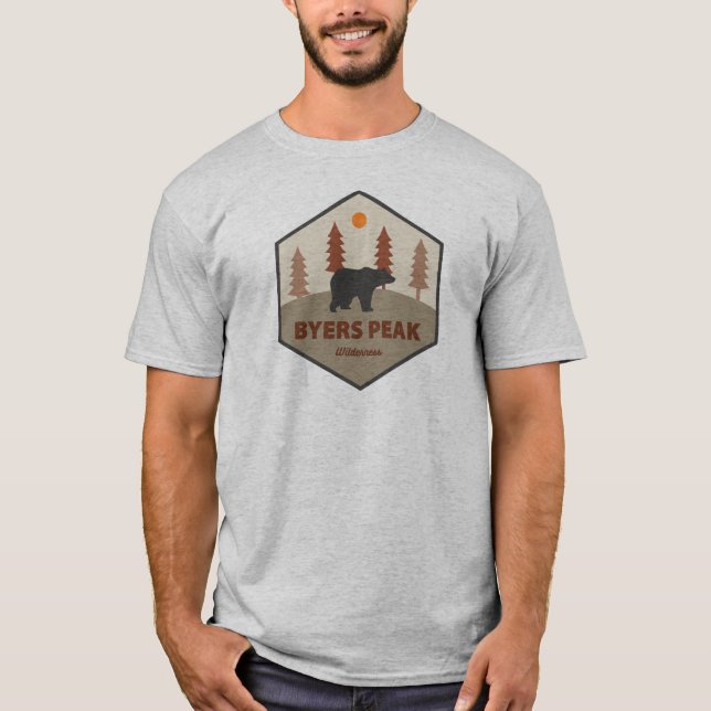 Byers Peak Wilderness Colorado Bear T-Shirt (Vorderseite)