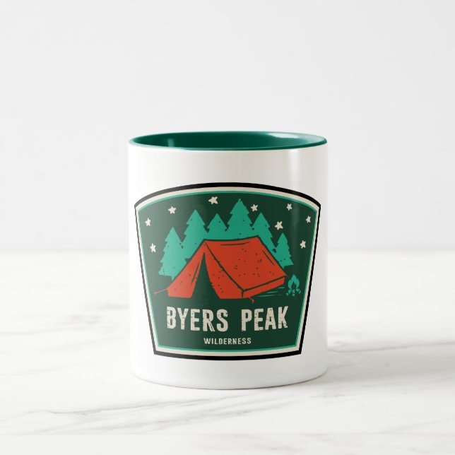 Byers Peak Wilderness Colorado Camping Zweifarbige Tasse (Mittel)