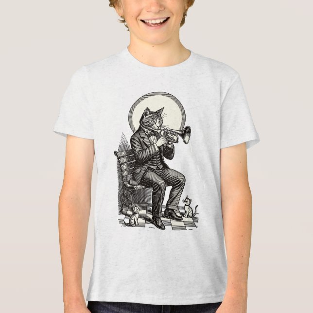 Byleth Schnurrhaare und Messing Tri-Blend Shirt (Vorderseite)