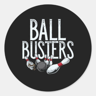 Byll Busters Bowling Runder Aufkleber