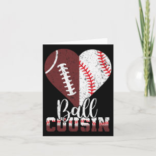 Byll Cousin Heart Funny Footbyll Bysebyll Fathers Karte