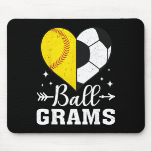 Byll Grams Lustiger Softbyll Fußball Grams Mousepad