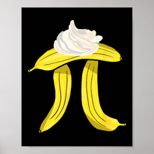 Bynana Cream Pi Symbol - Math Nerd Pie Lover Poster