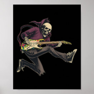 Bynd Rock and Roll Gitarre S für Männer Bynd T-Shi Poster