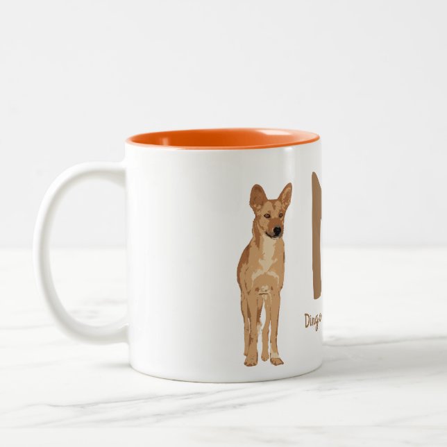 BYO Dingo (Canis Dingo) "M " Zweifarbige Tasse (Links)