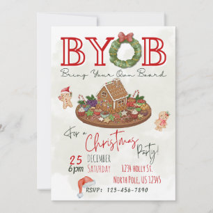 BYOB-Charcuterie-Board-Weihnachtsfeier-Einladung Einladung