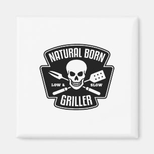Byrbecue Natural Born Griller Lustiger Grillmeiste Magnet