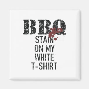 Byrbecue Stain auf meinem Weißen Magnet