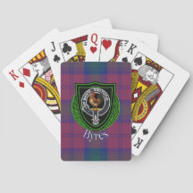 Byres schottisches Clan-Tartan und Wappen
