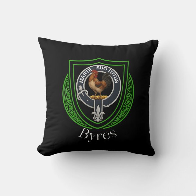 Byres Scottish Clan Wappen Kissen (Vorderseite)