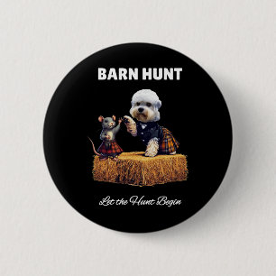 Byrn Hunt Lover - Niedlicher Rat und Dandie Dinmon Button