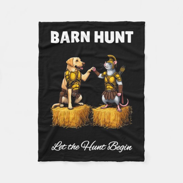 Byrn Hunt Lover - Niedlicher Warriorrat und Gelbe  Fleecedecke (Vorderseite)