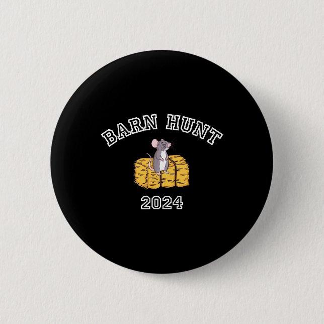 Byrn Hunt Lover - Rn Hunt 2024 mit Niedlicher Ratt Button (Vorderseite)