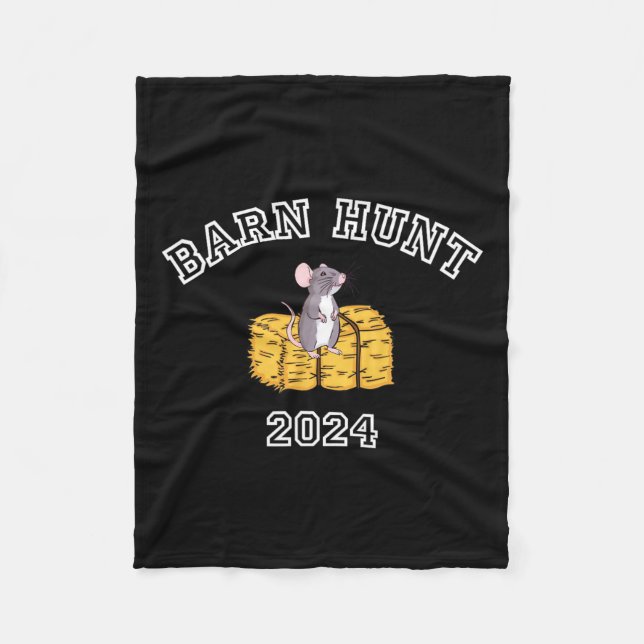 Byrn Hunt Lover - Rn Hunt 2024 mit Niedlicher Ratt Fleecedecke (Vorderseite)