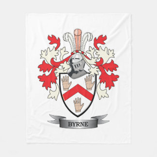 Byrne Wappen Fleecedecke