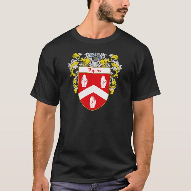 Byrne Wappen (überzogen) T-Shirt (Vorderseite)