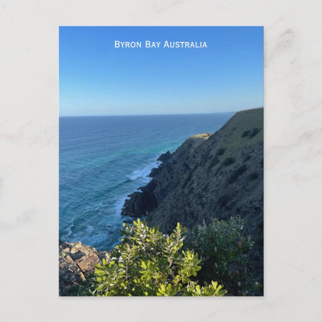Byron Bay Australien Meerblick 1 Postkarte (Vorderseite)