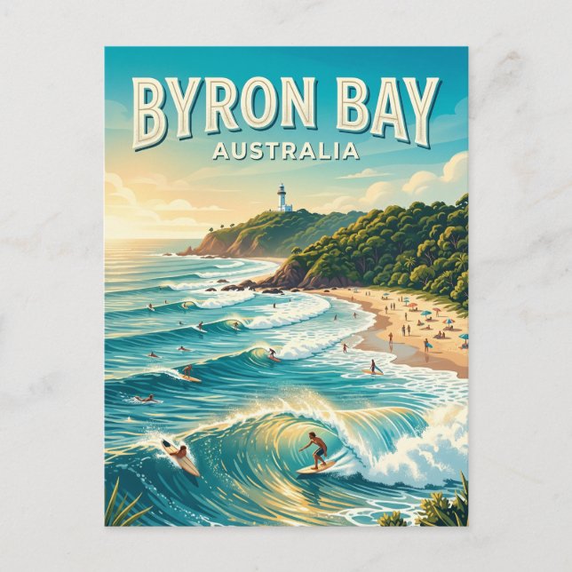 Byron Bay Australien Postkarte (Vorderseite)