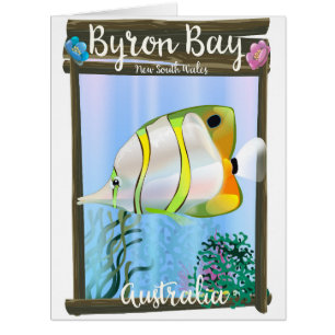Byron Bay Australien Reiseplakat.