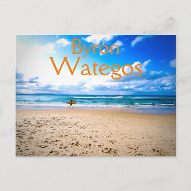 Byron Bay Wategos Beach Surf Postkarte (Vorderseite)
