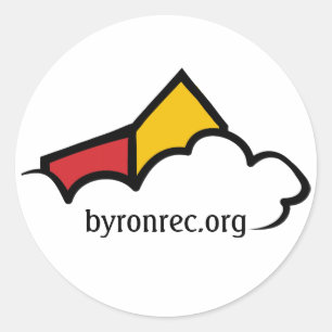 Byron Rec Logo-Aufkleber Runder Aufkleber