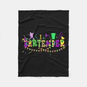 Byrtender Mardi Gras farbenfrohe Kostümparades Pro Fleecedecke