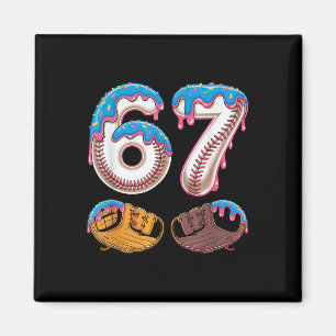 Bysebyll 67 - Eis Drip 67 Meme Lustiger Spieler  Magnet