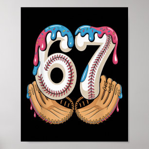 Bysebyll 67 - Eis-Drip 67 Meme Lustiger Spieler  Poster