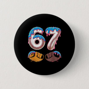 Bysebyll 67 - Eisdrip 67 Meme Lustiger Spieler Button