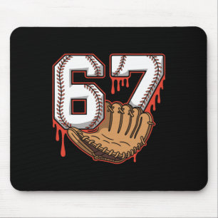Bysebyll 67 Six Seven Alpha Slang 6 7 Meme Kinder Mousepad