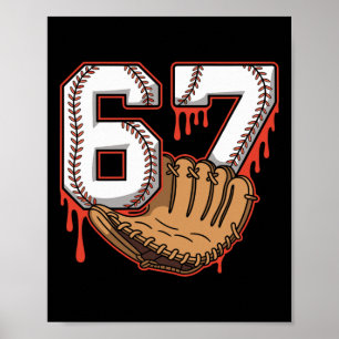 Bysebyll 67 Six Seven Alpha Slang 6 7 Meme Kinder Poster